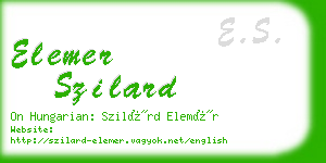 elemer szilard business card